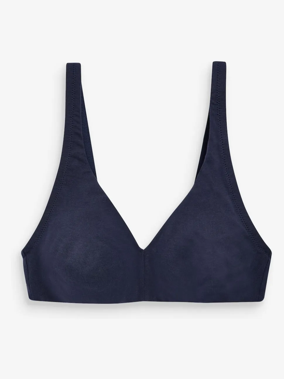Wit/marineblauw/roze - Katoenmix ultiem comfort beha's verpakking van 3