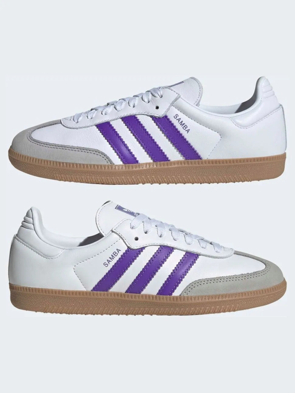 Wit/paars - adidas Originals - Samba OG sneakers