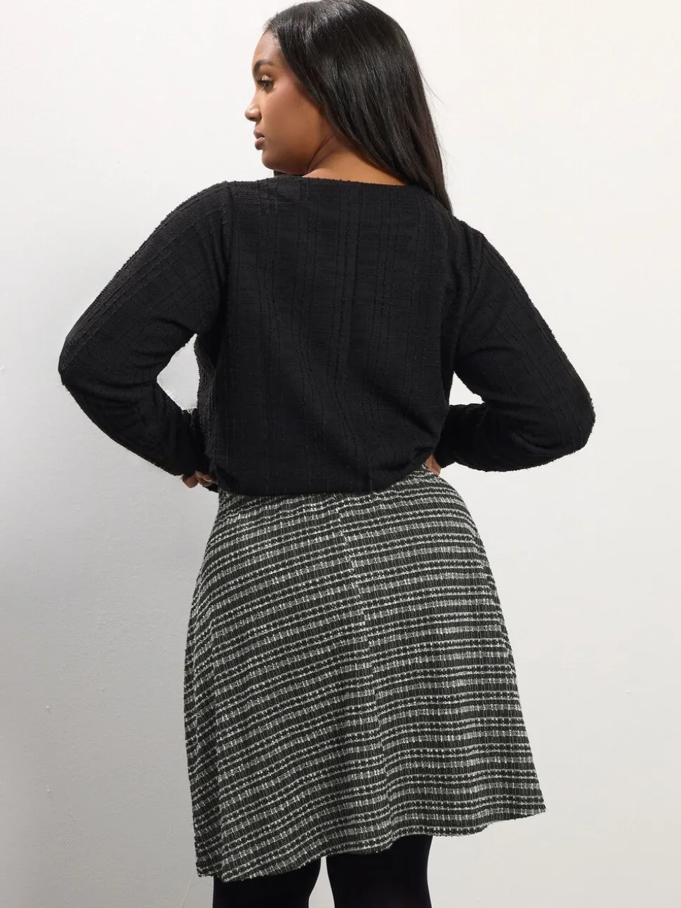 Yours Curve Boucle A Line Button Skirt