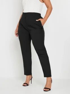 Yours Curve broek met taillerende taille en toelopende pijpen