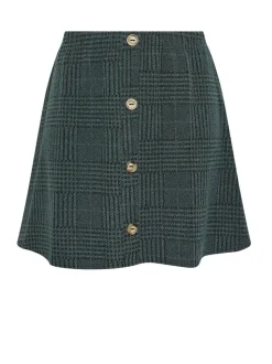 Yours Curve Button Front Skirt