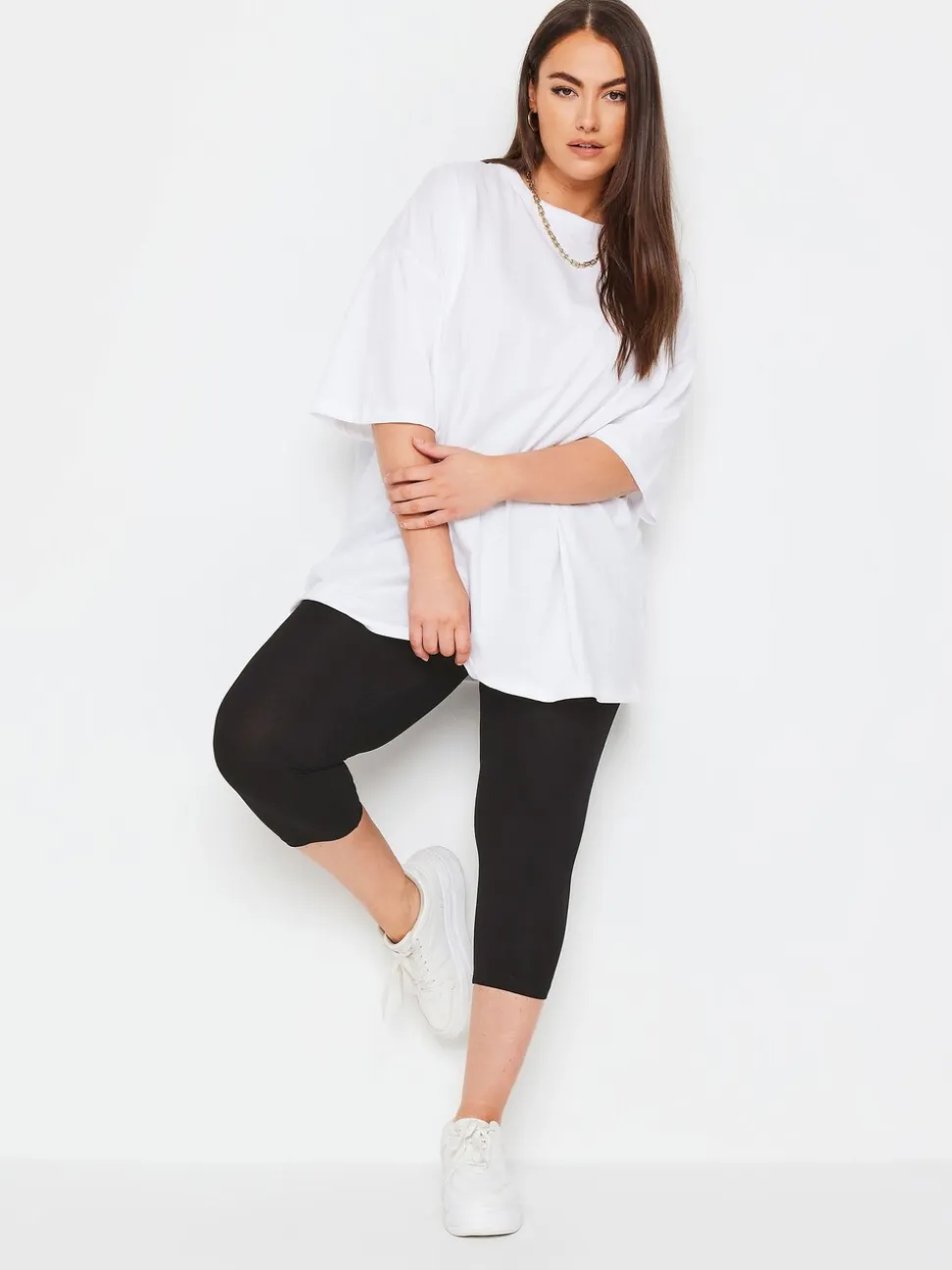 Yours Curve Cycling 2 Pack Leggings
