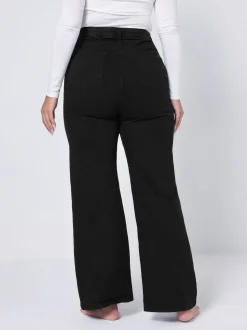 Yours Curve jeans met wijde pijpen