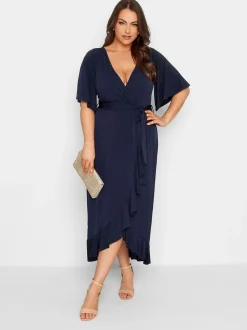 Yours Curve London wikkeljurk met ruches