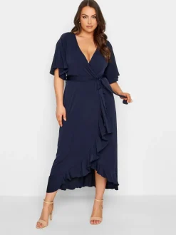 Yours Curve London wikkeljurk met ruches
