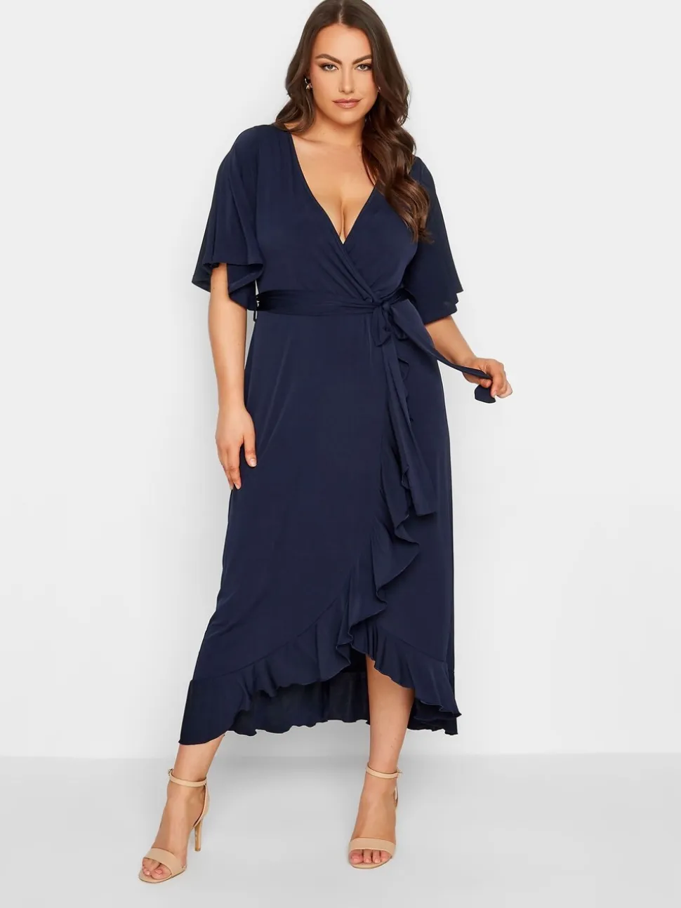 Yours Curve London wikkeljurk met ruches