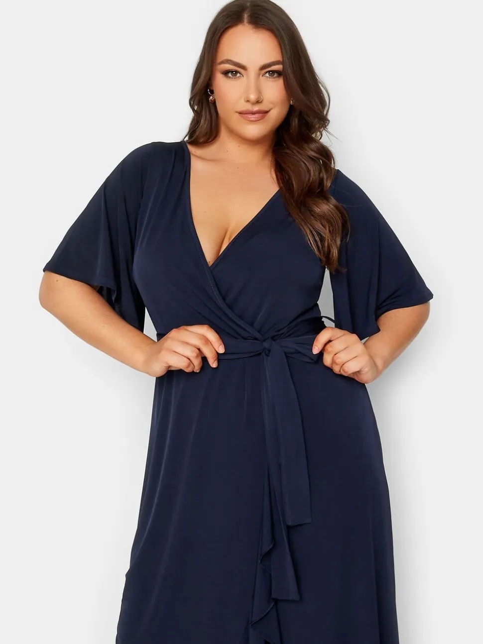 Yours Curve London wikkeljurk met ruches