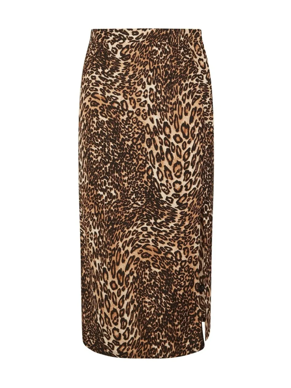 Yours Curve luipaardprint gestructureerde rok