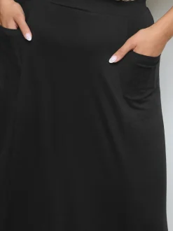 Yours Curve Maxi Jersey Stretch Skirt