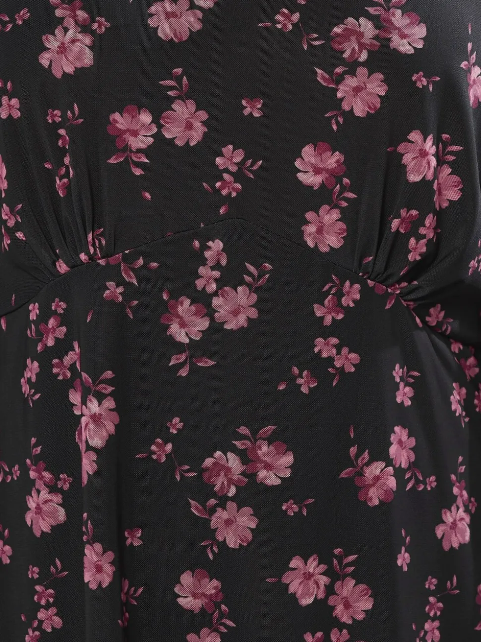 Yours Curve Mesh A Line Balloon Blouse