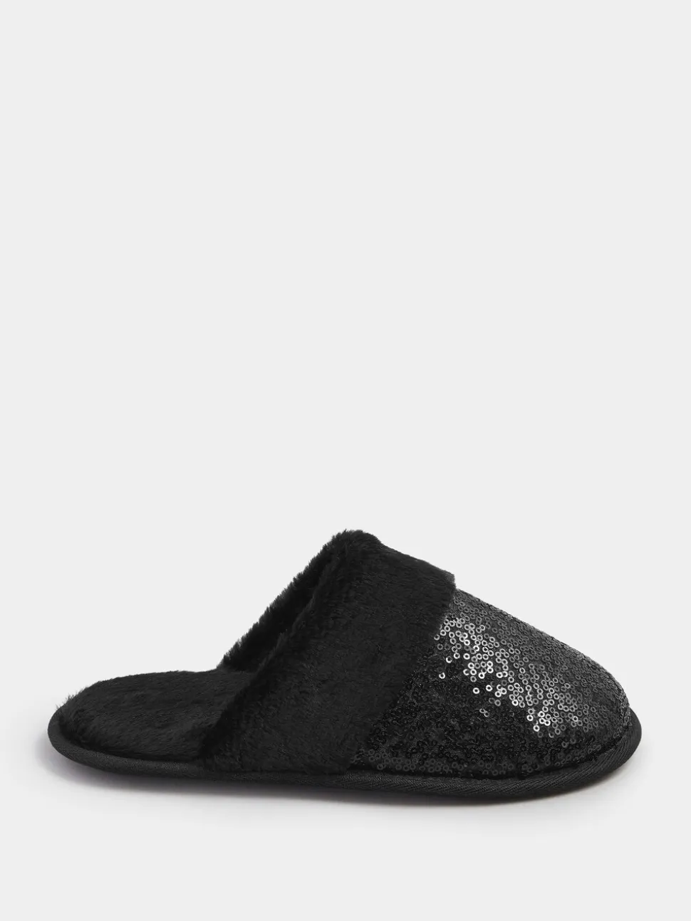 Yours Curve Sequin Slippers