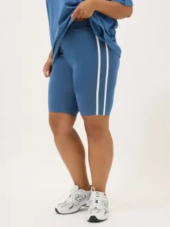 Yours Curve Side Stripe Shorts