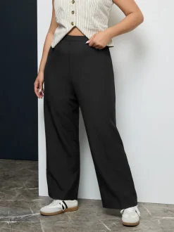 Yours Curve stretchbroek met elastische taille en rechte pijpen