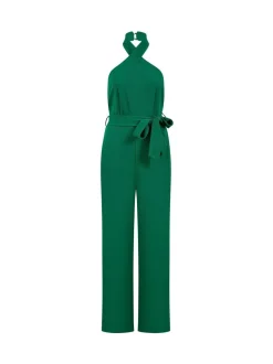 Yumi Cross Over Halter Neck Jumpsuit