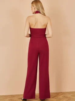 Yumi Cross Over Halter Neck Jumpsuit