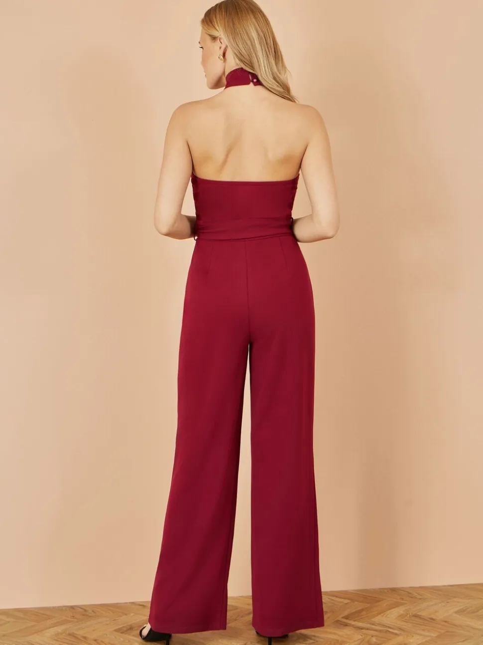 Yumi Cross Over Halter Neck Jumpsuit