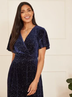 Yumi fluwelen jumpsuit met glitters