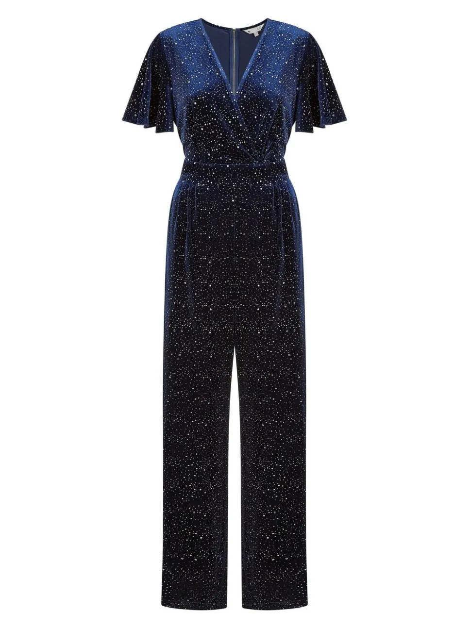 Yumi fluwelen jumpsuit met glitters