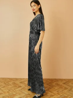Yumi Pleated Jumpsuit With V-Neck