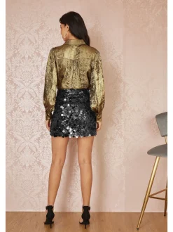 Yumi Sequin Mini Skirt
