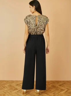 Yumi Sequin Top Stretch Jumpsuit