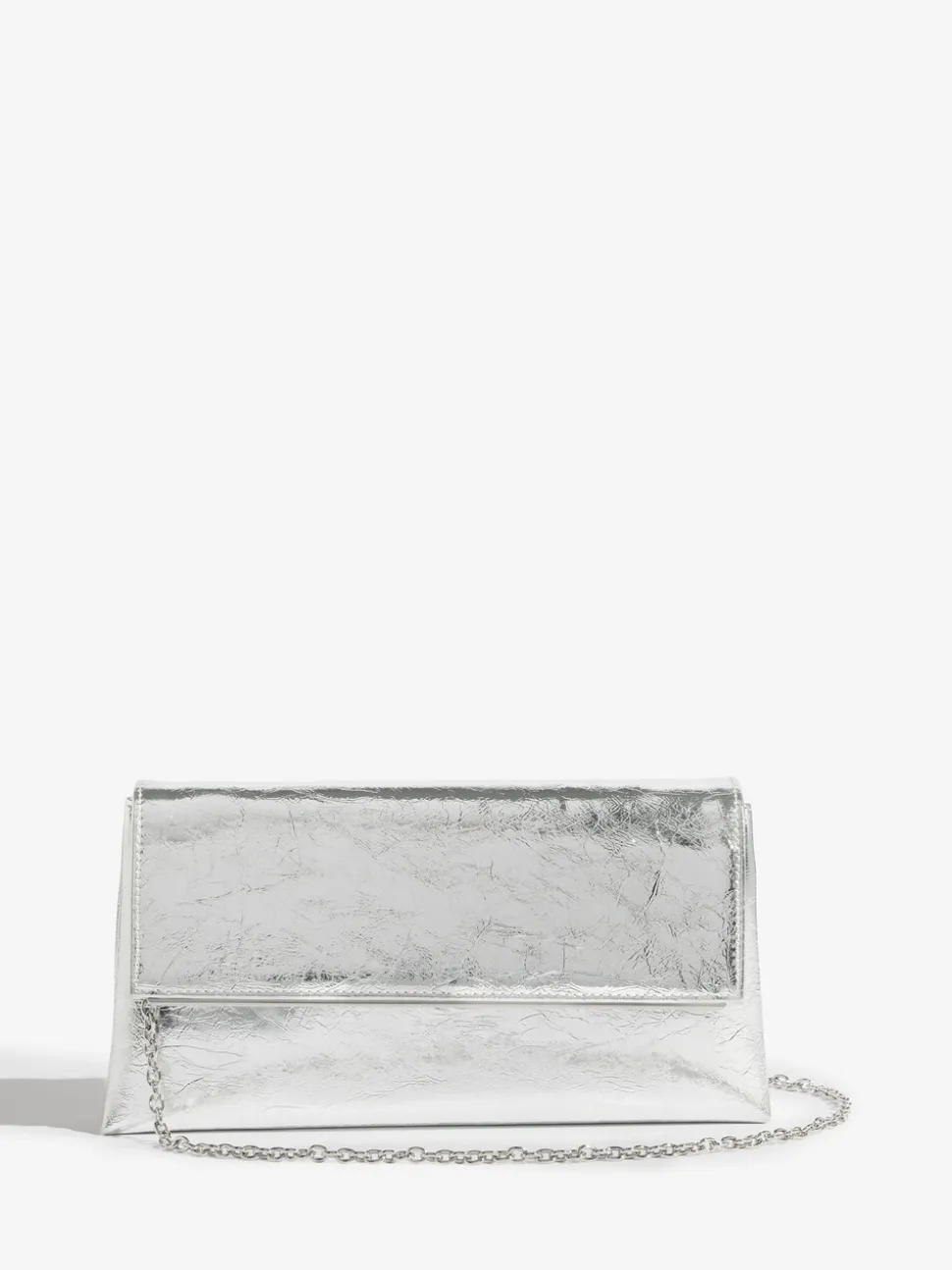 Zilver - Friends Like These Gold Foldover Clutch Bag