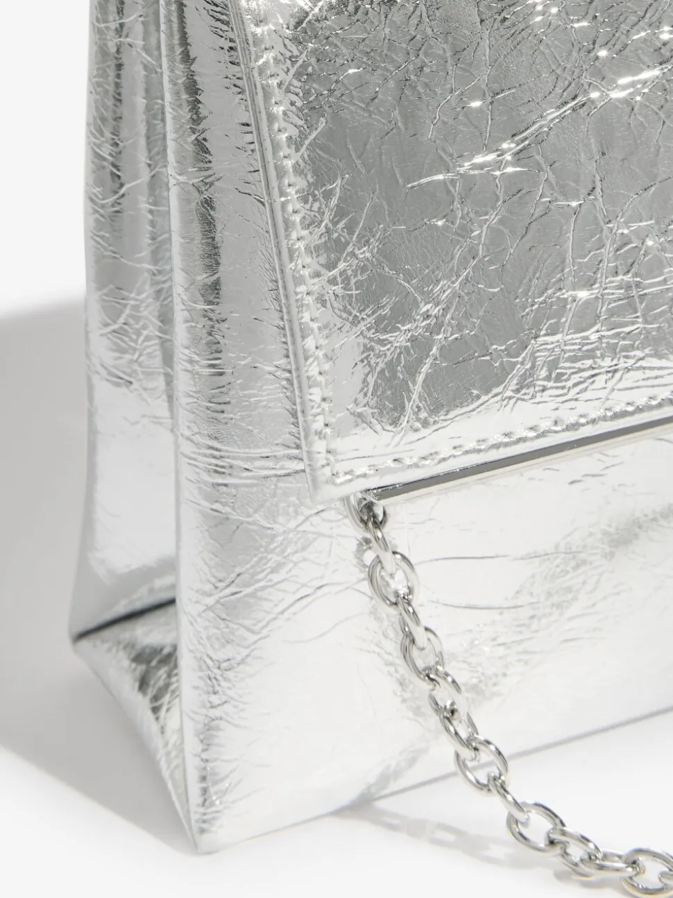 Zilver - Friends Like These Gold Foldover Clutch Bag