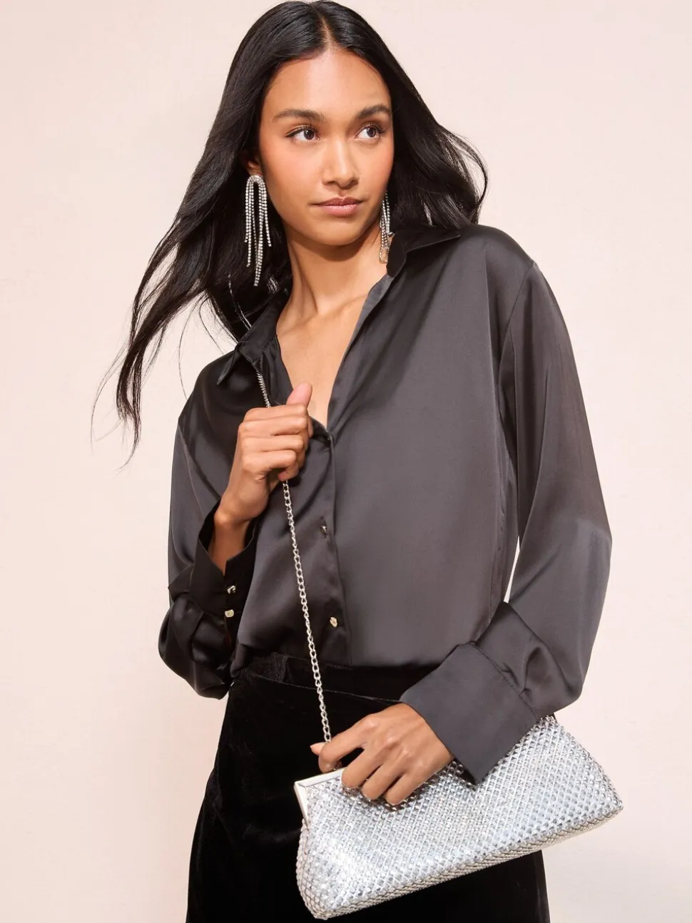 Zilver - Friends Like These Chain Mail Clutch