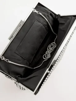 Zilver - Glinsterende clutch