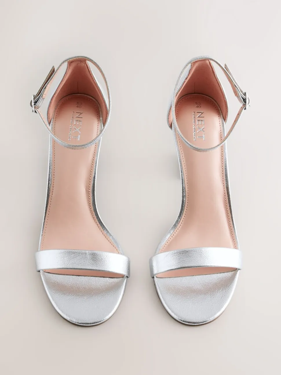 Zilver - Sandalen met blokhak