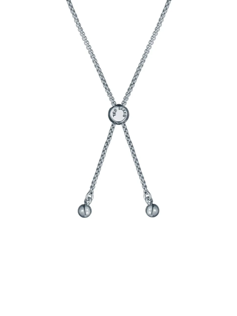 Zilver/blauw - Ted Baker Tone Melrah: Iconische kristallen schuifarmband, heldere kristallen