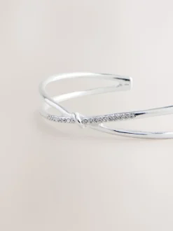Zilverkleurig - Armband met glinsterend detail