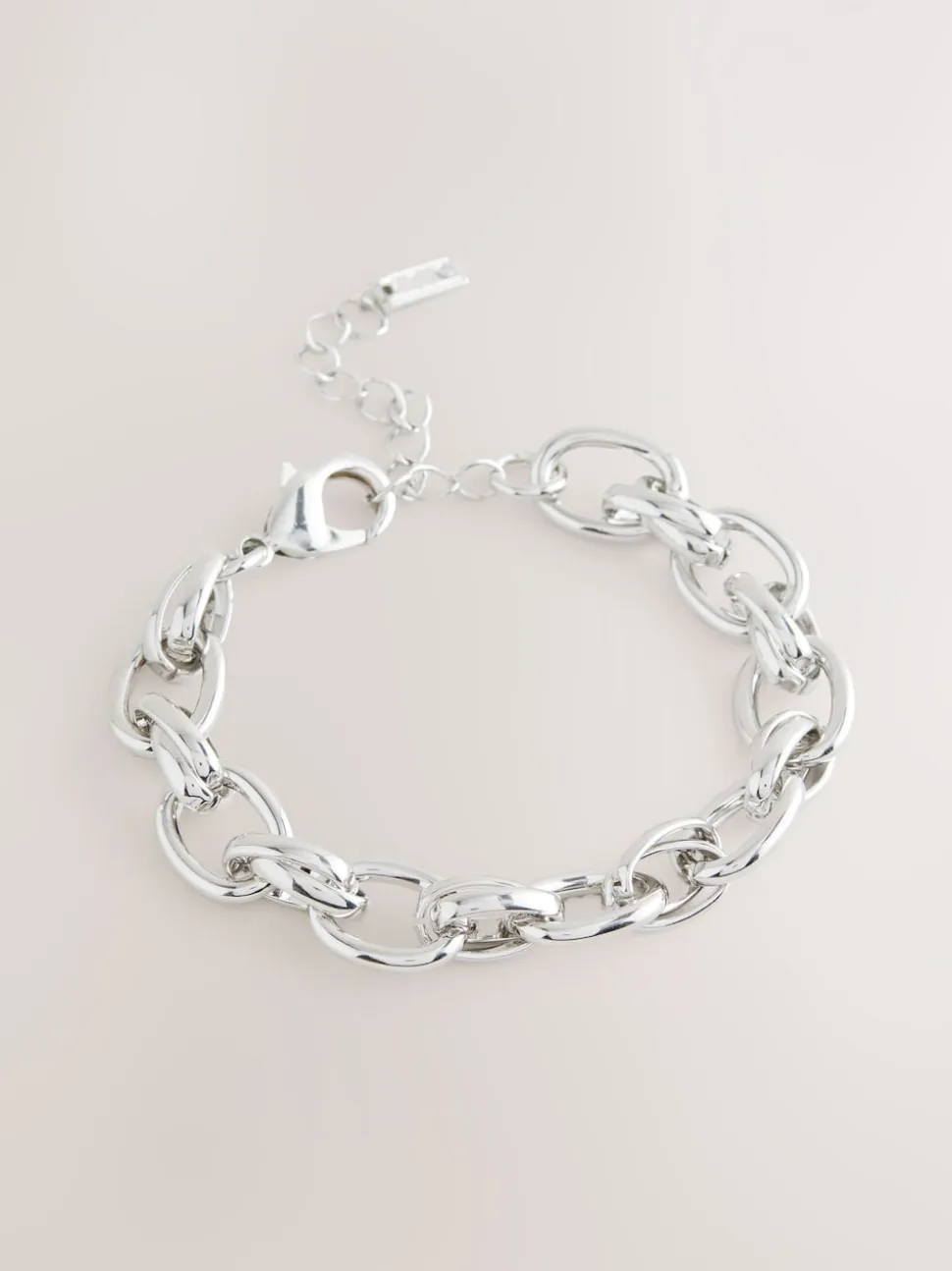 Zilverkleurig - Double Link Chunky Chain Bracelet