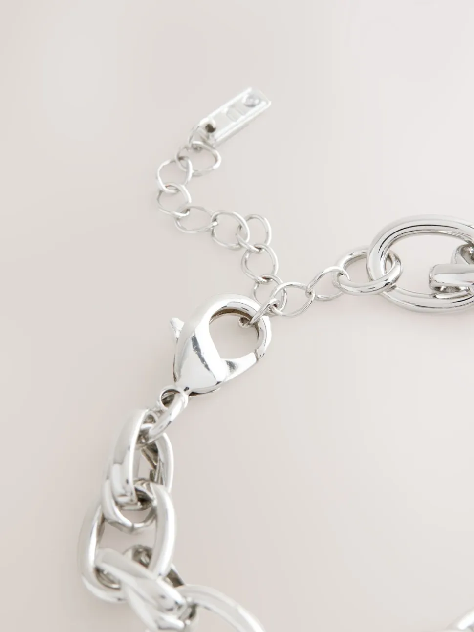Zilverkleurig - Double Link Chunky Chain Bracelet