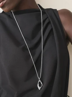 Zilverkleurig - Long Pendant Necklace