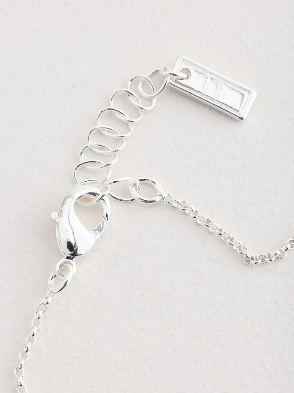 Zilverkleurig - Pave Heart Anklet