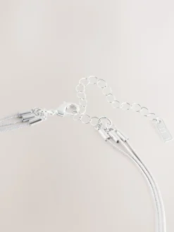 Zilverkleurig - Slinky Chain Y Profile Necklace