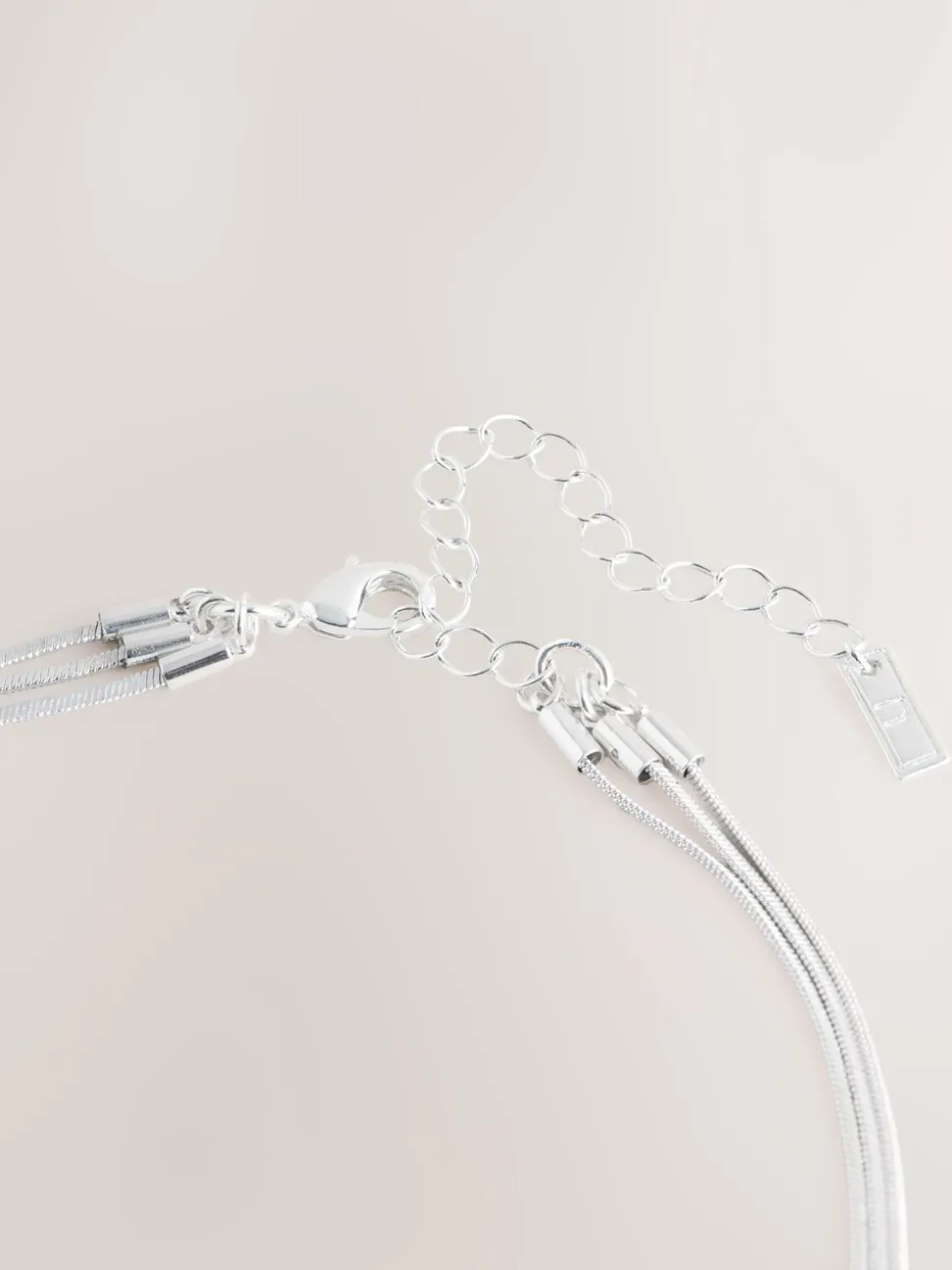 Zilverkleurig - Slinky Chain Y Profile Necklace