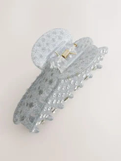 Zilverkleurig - Sparkle Claw Clip