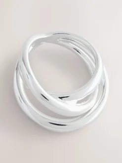 Zilverkleurig - Stacked Ring