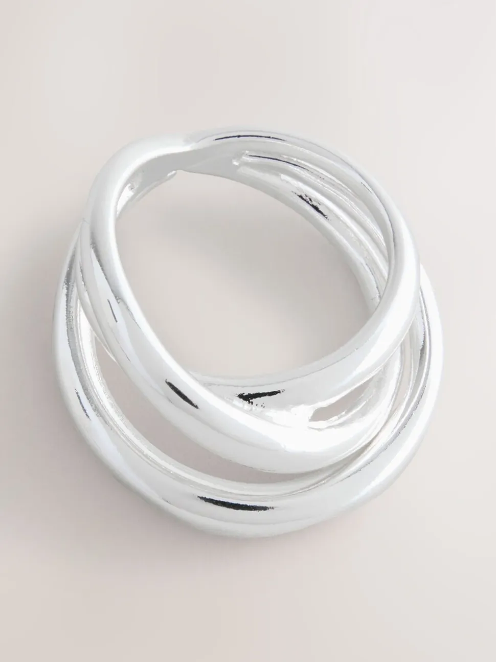 Zilverkleurig - Stacked Ring