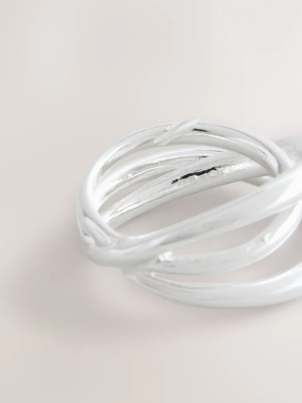 Zilverkleurig - Stacked Ring