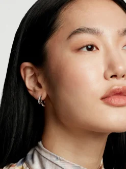 Zilverkleurig - Ted Baker HELIAS: meerkleurige oorringen met kristallen