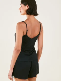 Zwart - Accessorize - Korte pyjama met kanten randje