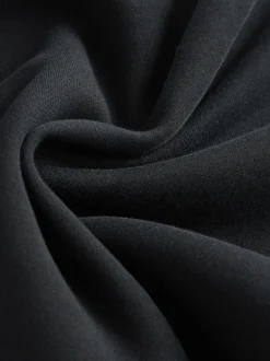 Zwart - Actieve cropped hoodie