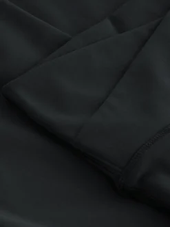 Zwart - Actieve flared legging met tailleoverslag