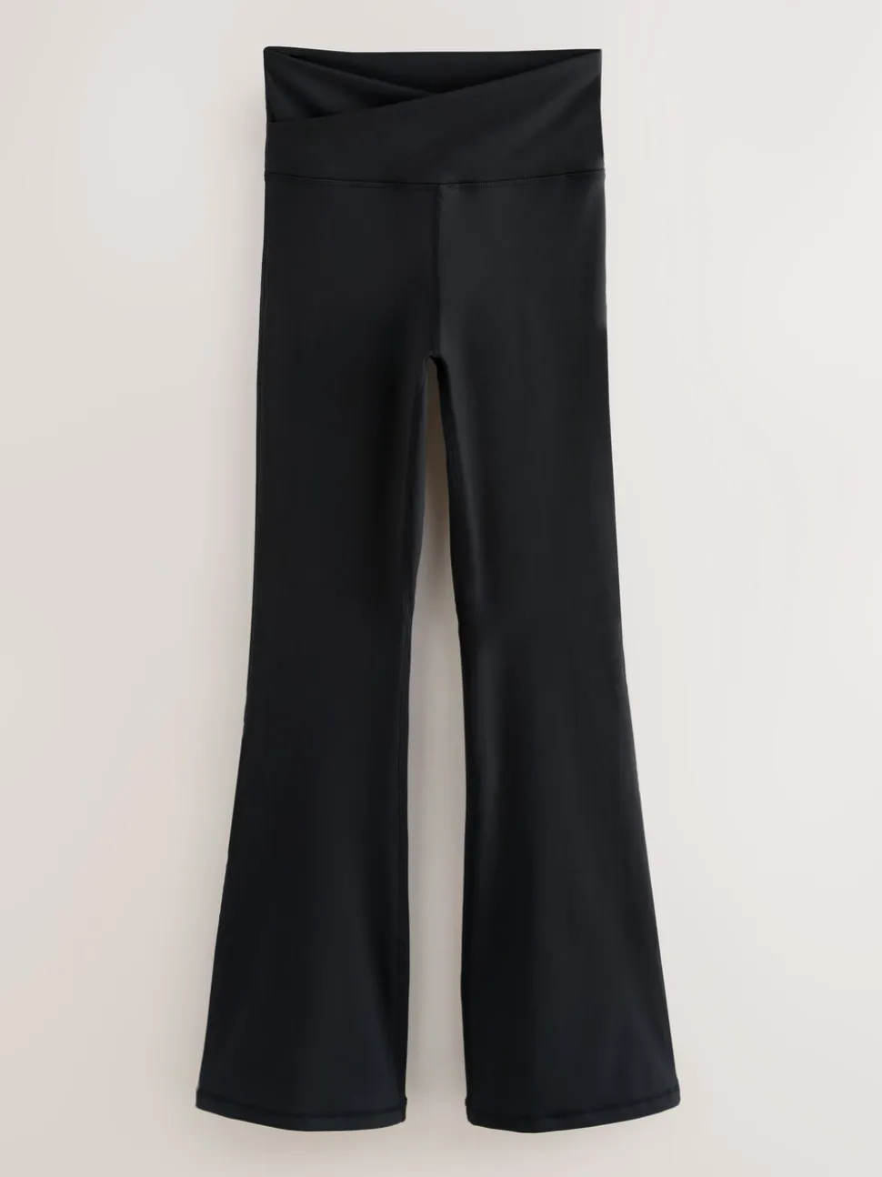 Zwart - Active Balance Wrap Front Flared Leggings