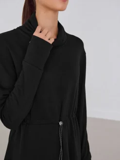 Zwart - Active Cowl Neck Sweat Top