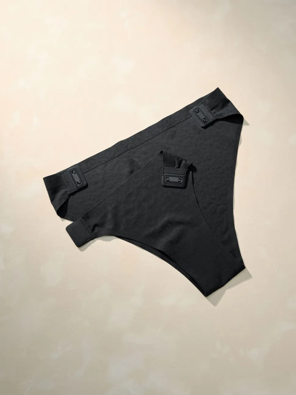 Zwart - Adaptive Animal Jacquard Knickers