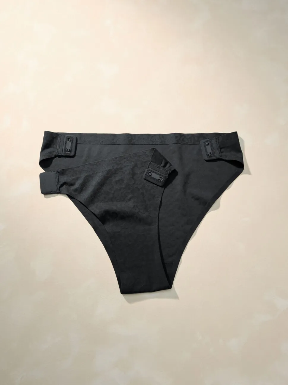Zwart - Adaptive Animal Jacquard Knickers